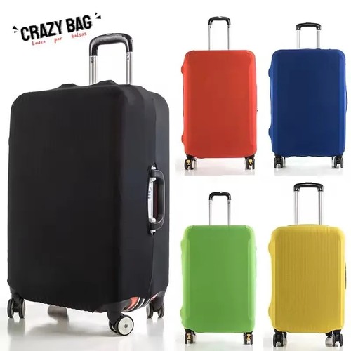 Solid color elastic luggage - color,