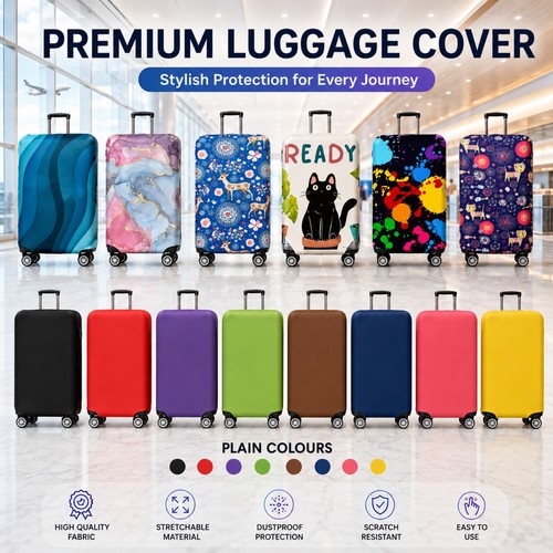 Stretch luggage cover suitcase