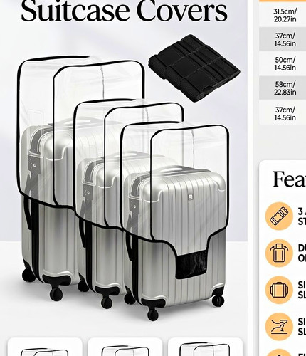Pcs waterproof pvc suitcase - 3,