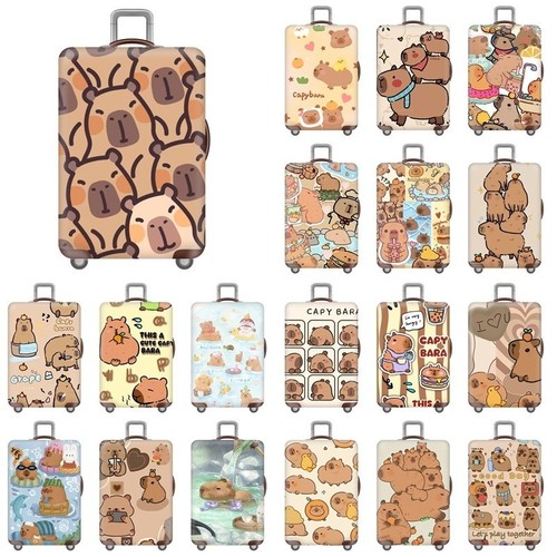 Capybara cartoon travel - cartoon,