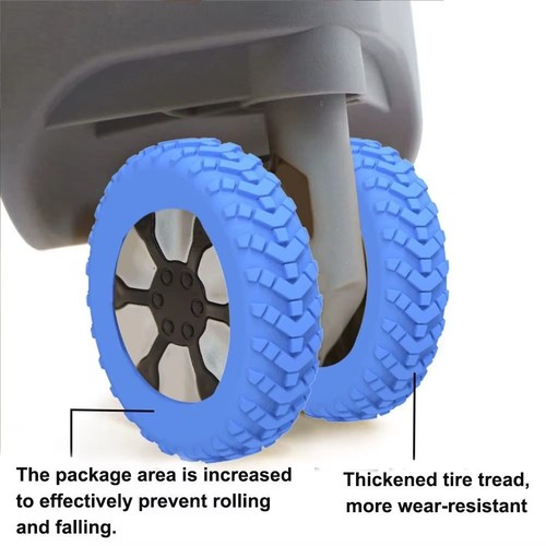 16pcs silicone luggage - silicone, wheel
