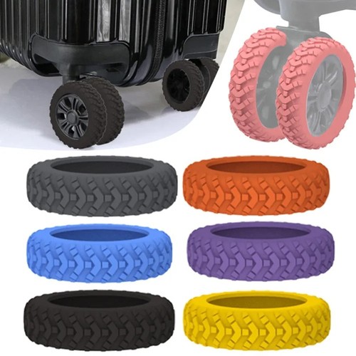 8pcs silicone luggage wheel - 8pcs,